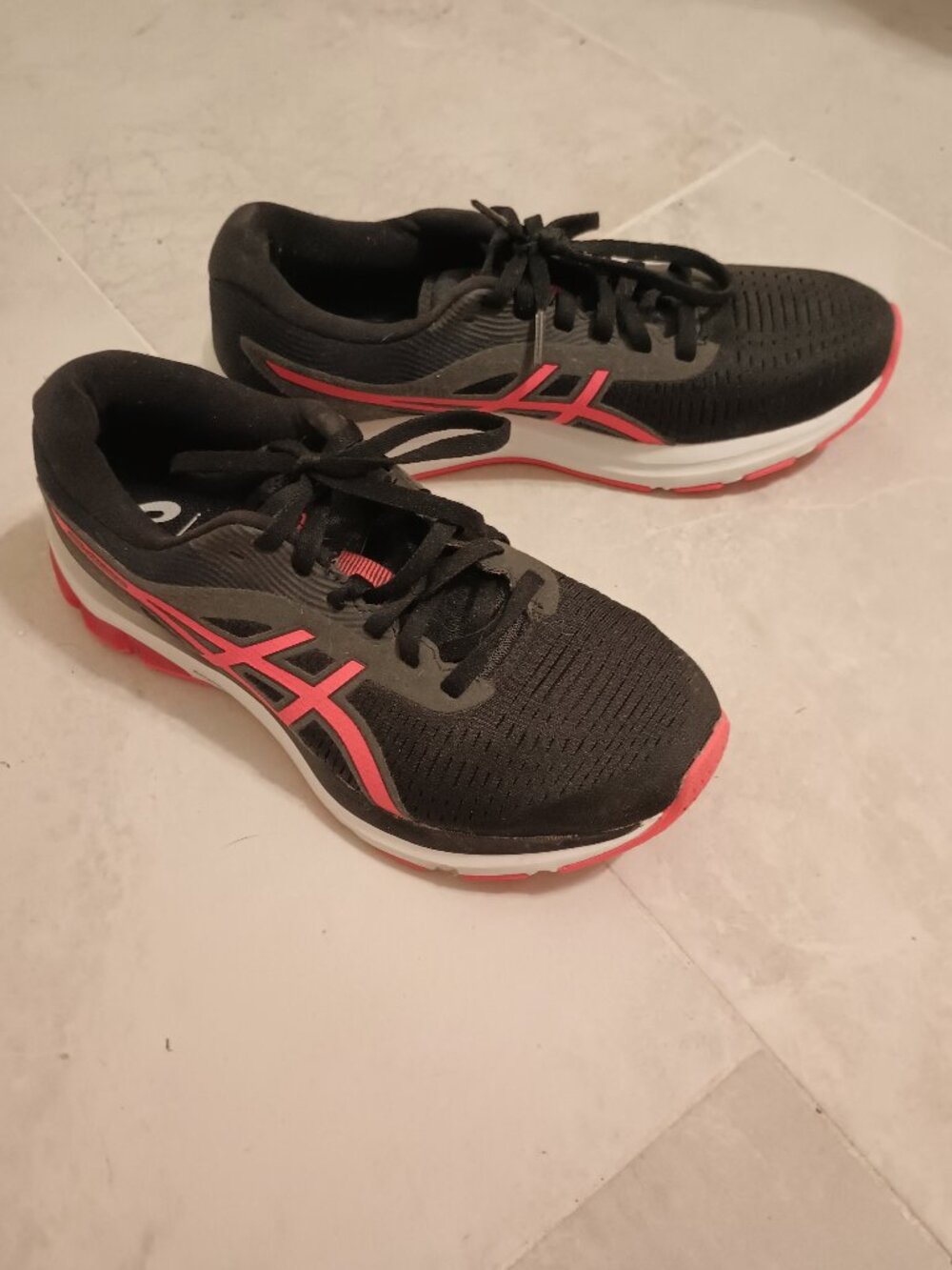 ASICS GEL-Pulse 12 Sneakers Neutral Running Shoe Black Coral Pink Red New 7.5